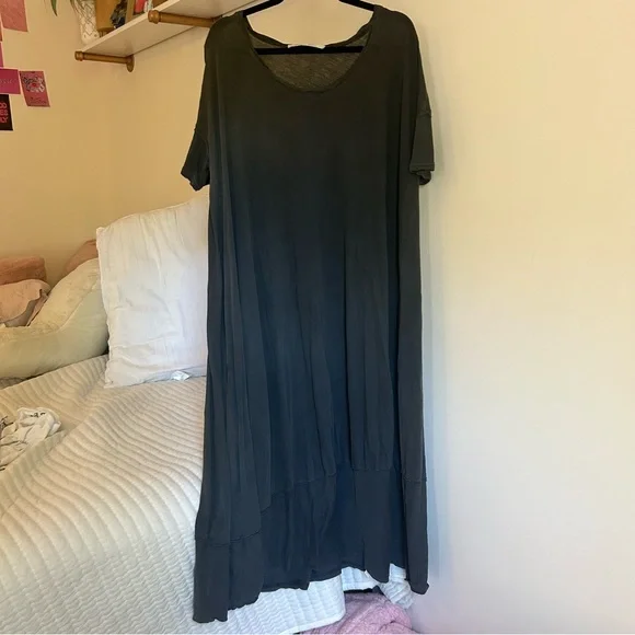 Free people beach grey maxi dress; size: M - Picture 1 of 4